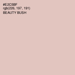 #E2C5BF - Beauty Bush Color Image