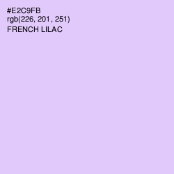 #E2C9FB - French Lilac Color Image