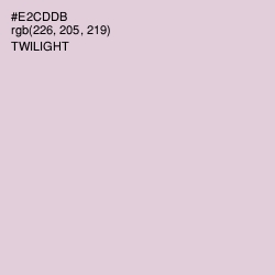 #E2CDDB - Twilight Color Image
