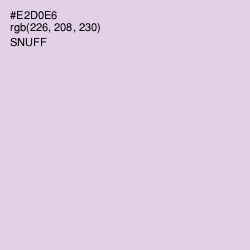 #E2D0E6 - Snuff Color Image