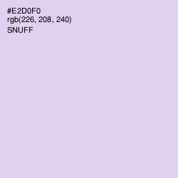 #E2D0F0 - Snuff Color Image