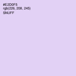 #E2D0F5 - Snuff Color Image