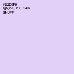 #E2D0F9 - Snuff Color Image