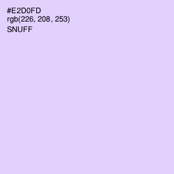 #E2D0FD - Snuff Color Image