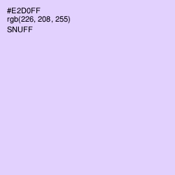 #E2D0FF - Snuff Color Image