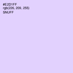 #E2D1FF - Snuff Color Image