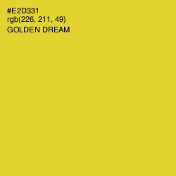 #E2D331 - Golden Dream Color Image