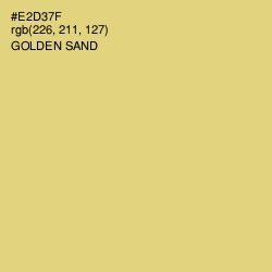 #E2D37F - Golden Sand Color Image