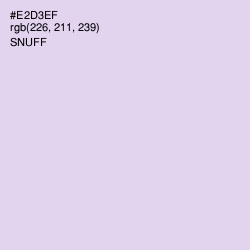 #E2D3EF - Snuff Color Image