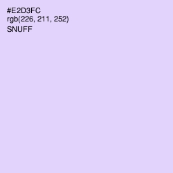 #E2D3FC - Snuff Color Image