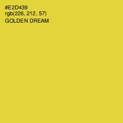 #E2D439 - Golden Dream Color Image