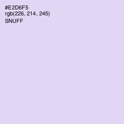 #E2D6F5 - Snuff Color Image