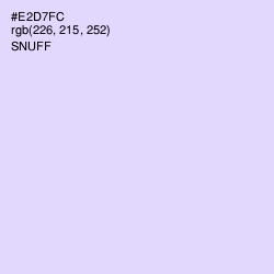 #E2D7FC - Snuff Color Image