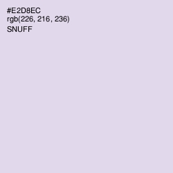 #E2D8EC - Snuff Color Image