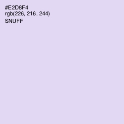 #E2D8F4 - Snuff Color Image