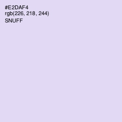 #E2DAF4 - Snuff Color Image