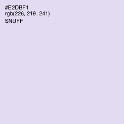 #E2DBF1 - Snuff Color Image