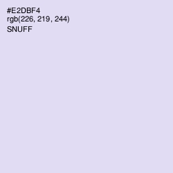 #E2DBF4 - Snuff Color Image