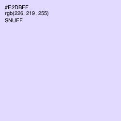 #E2DBFF - Snuff Color Image