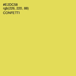 #E2DC58 - Confetti Color Image