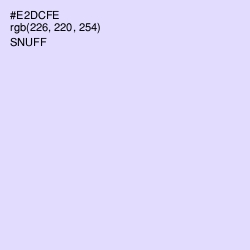 #E2DCFE - Snuff Color Image