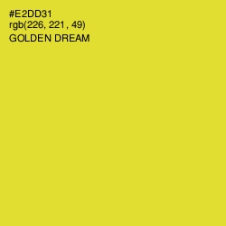 #E2DD31 - Golden Dream Color Image