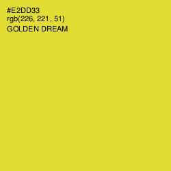 #E2DD33 - Golden Dream Color Image