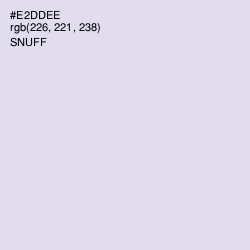 #E2DDEE - Snuff Color Image