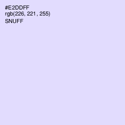 #E2DDFF - Snuff Color Image