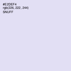 #E2DEF4 - Snuff Color Image