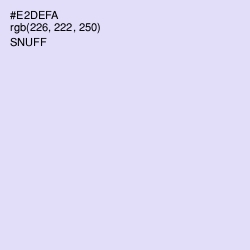 #E2DEFA - Snuff Color Image