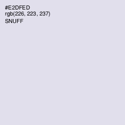#E2DFED - Snuff Color Image