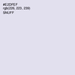 #E2DFEF - Snuff Color Image