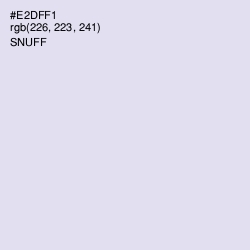 #E2DFF1 - Snuff Color Image