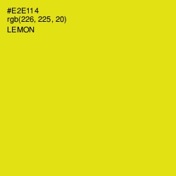 #E2E114 - Lemon Color Image