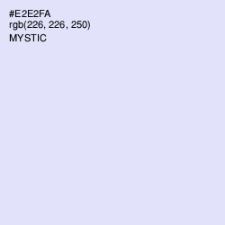 #E2E2FA - Mystic Color Image