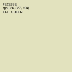 #E2E3BE - Fall Green Color Image