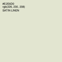 #E2E6D0 - Satin Linen Color Image