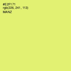 #E2F171 - Manz Color Image