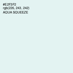 #E2F3F2 - Aqua Squeeze Color Image