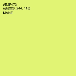 #E2F473 - Manz Color Image