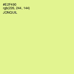 #E2F490 - Jonquil Color Image