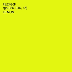 #E2F60F - Lemon Color Image