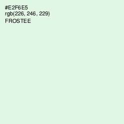 #E2F6E5 - Frostee Color Image