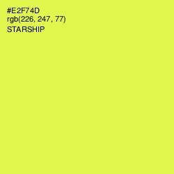 #E2F74D - Starship Color Image