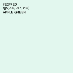 #E2F7ED - Apple Green Color Image