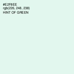 #E2F8EE - Hint of Green Color Image