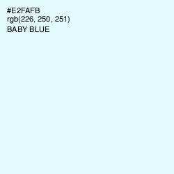 #E2FAFB - Baby Blue Color Image