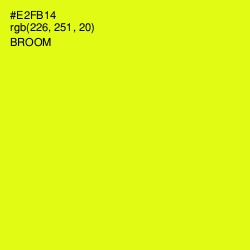 #E2FB14 - Broom Color Image