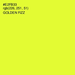 #E2FB33 - Golden Fizz Color Image